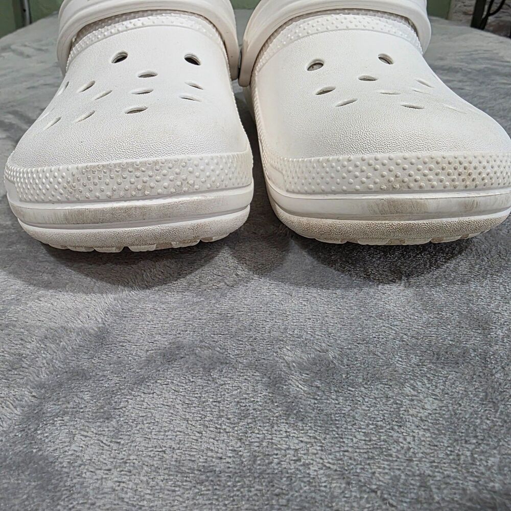 Crocs Fleece Lined White Size 7 Men’s/‎ 9 Women’s - Picture 3 of 6